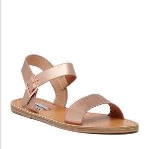 Steve Madden Zone Ankle Strap Sandal in Rose Gold
